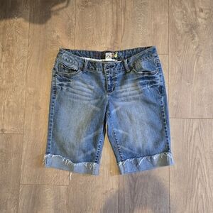 Mudd Womens Bermuda Shorts Size 11 Jean Shorts Y2k